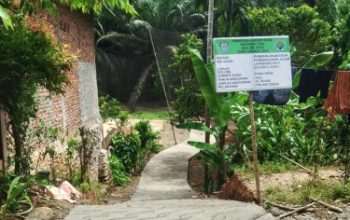 Bangunan Jalan Lapangan Voli di Dusun 3 Desa Air Teras Rampung, Warga Siap Menikmati Fasilitas Baru