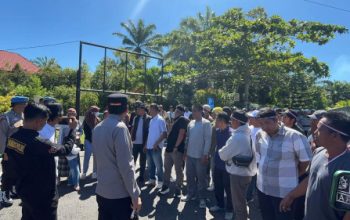 Kapolres Kaur, AKBP Alam Bawono, Dampingi Demontrasi GMMSB