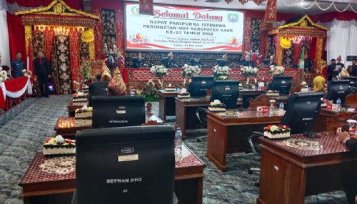 DPRD Gelar Paripurna Istimewa, Kabupaten Kaur Resmi Genap Berusia 23 Tahun
