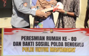 Resmikan Bedah Rumah ke-79 dan ke-80, Polda Bengkulu Wujudkan Kepedulian Nyata bagi Masyarakat