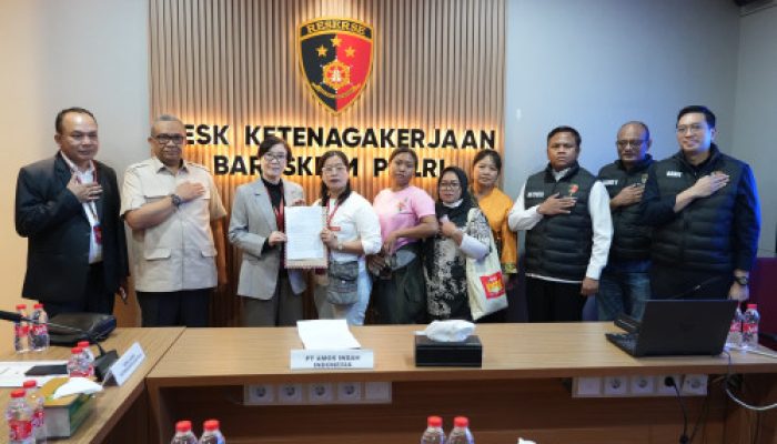 Desk Ketenagakerjaan Polri dan Kemnaker Selesaikan Perselisihan PHK 134 Pekerja PT Amos Indah Indonesia