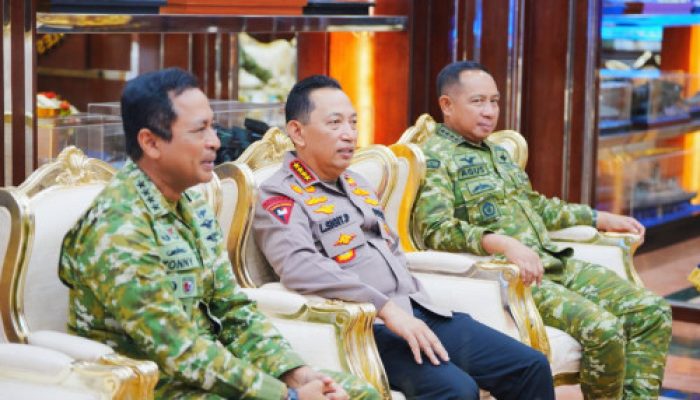 Kapolri Hadiri Silaturahmi Strategis Pimpinan Lembaga Negara di Mabes TNI AL